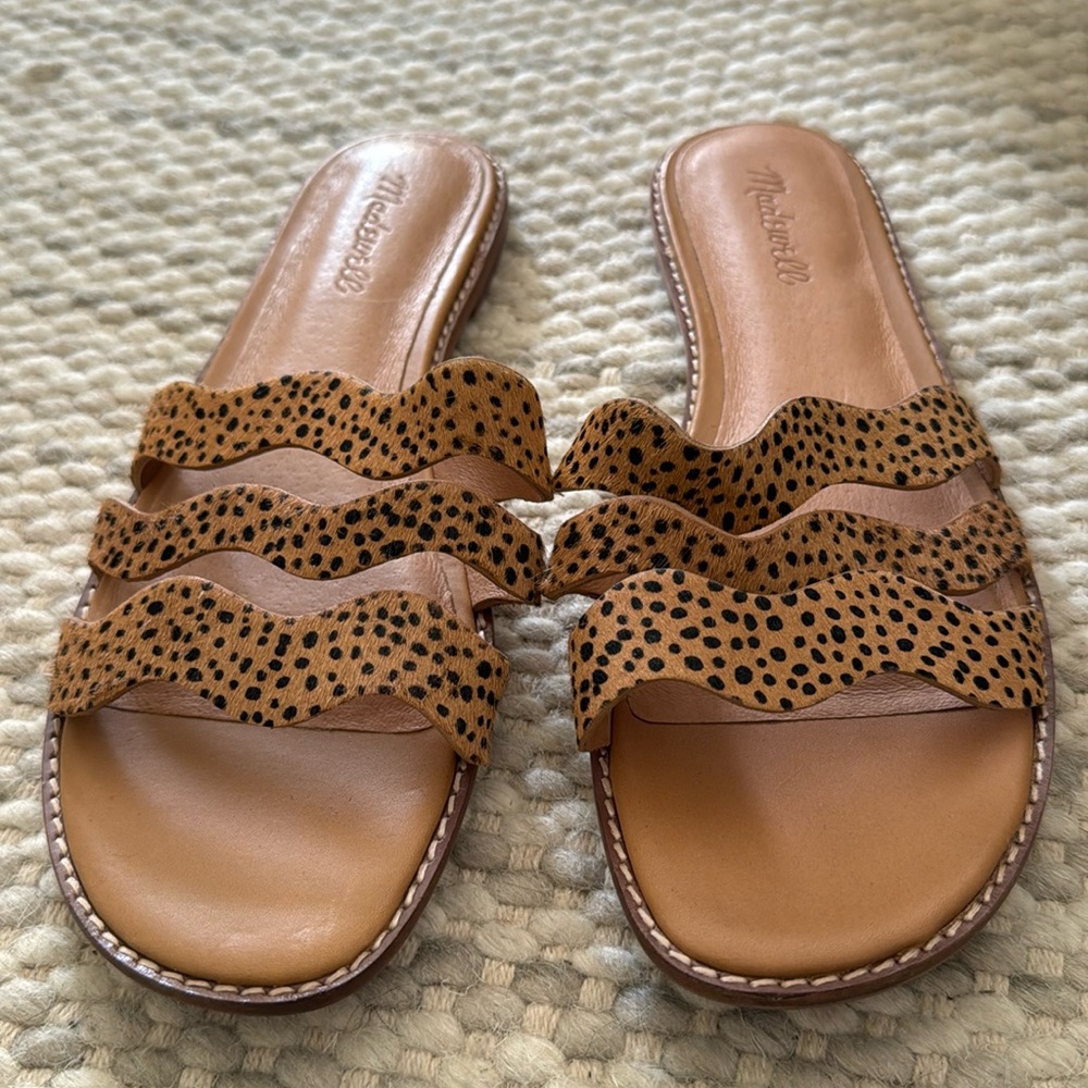 Madewell cheetah print sandals